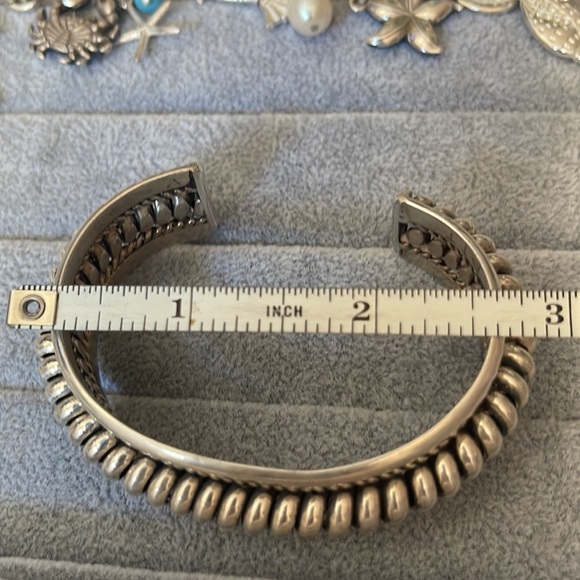 Handmade Sterling Silver Rope Style Bracelet Cuff NWOT - Picture 12 of 13